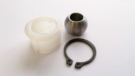 Gearbox pivot ball, bush & circlip