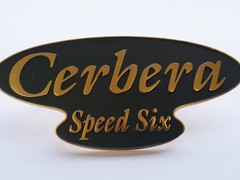 Cerbera speed 6 boot badge (gold)