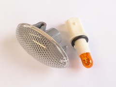 Clear side repeater lamp